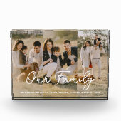 Moderne, einfache Skriptfotografie Fotoblock (Vorderseite)