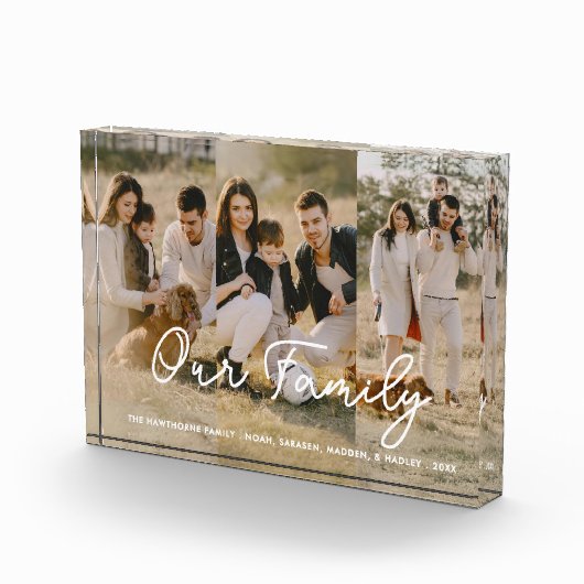 Moderne, einfache Skriptfotografie Fotoblock (Rechts)