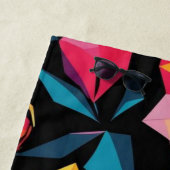 moderne einfache Stern geometrisches farbenfrohes Strandtuch (Beispiel)