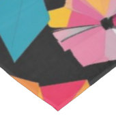 moderne einfache Stern geometrisches farbenfrohes Tischdecke (Schrägansicht)