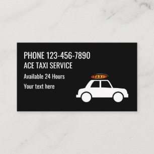 Moderne einfache Taxi-Service Visitenkarte