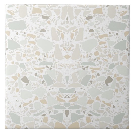 Moderne, einfache Terrazzo Fliese (Vorderseite)