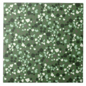 Moderne einfache Terrazzo Grüne Tile Fliese (Vorderseite)