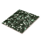Moderne einfache Terrazzo Grüne Tile Fliese (Seite)