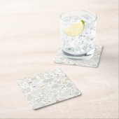 Moderne, einfache Terrazzo Rechteckiger Pappuntersetzer (Vor Ort)