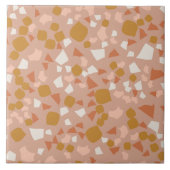 Moderne, einfache Terrazzo Rosa Tile Fliese (Vorderseite)