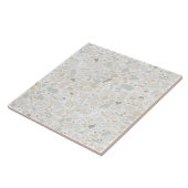 Moderne einfache Terrazzo-Weißfliese Fliese (Seite)