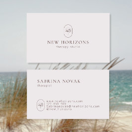 Moderne einfache Therapeutin Business Card Visitenkarte