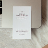 Moderne einfache Therapeutin Business Card Visitenkarte
