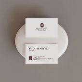 Moderne einfache Therapeutin Business Card Visitenkarte