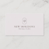 Moderne einfache Therapeutin Business Card Visitenkarte (Vorderseite)