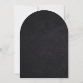 Moderne einfache Tischnummer Schwarz Faux-Velours (Rückseite)