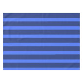 Moderne einfache Tone Stripe Geometric blue Tischdecke (Vorderseite (Horizontal))