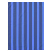 Moderne einfache Tone Stripe Geometric blue Tischdecke (Vorderseite)