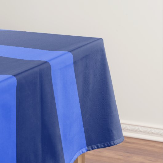 Moderne einfache Tone Stripe Geometric blue Tischdecke (Beispiel)