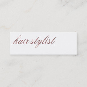 Moderne einfache Trend-Frisuren Stylist Minimalist Mini Visitenkarte