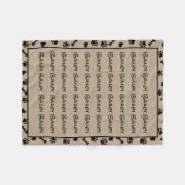 Moderne, einfache, trendige Katze für Haustiere Fleecedecke (Vorderseite (Horizontal))