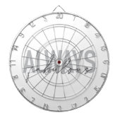 Moderne, einfache, trendige Typografie immer Fabul Dartscheibe (vorne)