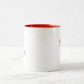 Moderne, einfache, trendige Typografie-Sit und Sip Zweifarbige Tasse (Mittel)