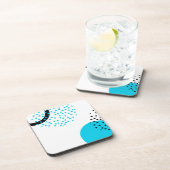 Moderne, einfache, trendige, urbane Kreisgrafik Getränkeuntersetzer (Rechte Seite)