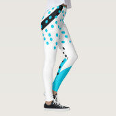 Moderne, einfache, trendige, urbane Kreisgrafik Leggings (Rechts)
