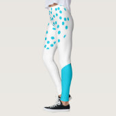 Moderne, einfache, trendige, urbane Kreisgrafik Leggings (Links)