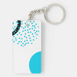 Moderne, einfache, trendige, urbane Kreisgrafik Schlüsselanhänger