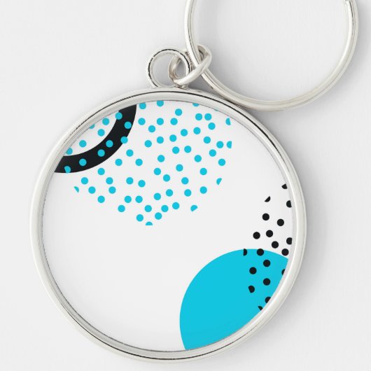 Moderne, einfache, trendige, urbane Kreisgrafik Schlüsselanhänger (Vorne)
