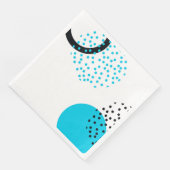 Moderne, einfache, trendige, urbane Kreisgrafik Serviette (Ecke)