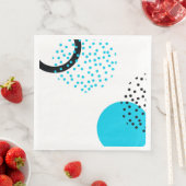 Moderne, einfache, trendige, urbane Kreisgrafik Serviette (Beispiel)