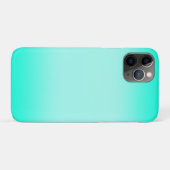 Moderne, einfache, türkisfarbene Farbe Case-Mate iPhone Hülle (Rückseite (Horizontal))