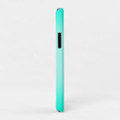 Moderne, einfache, türkisfarbene Farbe Case-Mate iPhone Hülle (Hinten/Rechts)