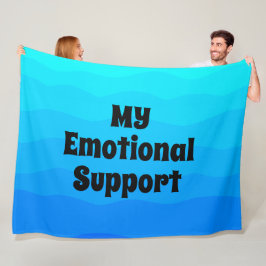 moderne einfache Typografie elegante Aqua-Blau lus Fleecedecke