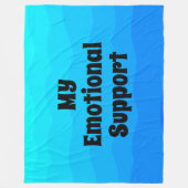 moderne einfache Typografie elegante Aqua-Blau lus Fleecedecke (Vorderseite)