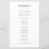 Moderne, einfache Typografie. Elegantes Hochzeitsp (Rückseite)