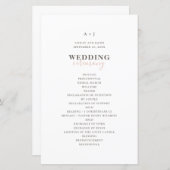 Moderne, einfache Typografie. Elegantes Hochzeitsp (Vorne/Hinten)