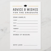 Moderne einfache Typografie Graduate Beratung & Wü (Vorderseite)