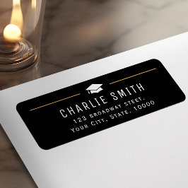 Moderne einfache Typografie Graduate Rücksendeadre