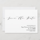 Moderne, einfache Typografie-Hochzeit Save The Date (Vorderseite)