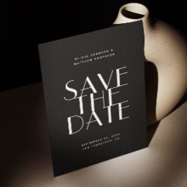 Moderne, einfache Typografie minimalistische Hochz Save The Date