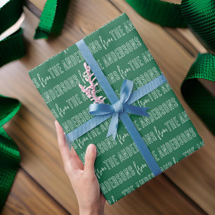 Moderne, einfache Typografie-Muster - kundenspezif Geschenkpapier