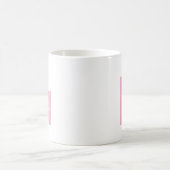 Moderne einfache Typografie Utah Staat Pink Kaffeetasse (Mittel)