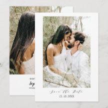 Moderne, einfache, typografische Hochzeit