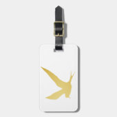 Moderne, einfache u. schöne Hand gezeichneter Gepäckanhänger (Vorderseite vertikal)