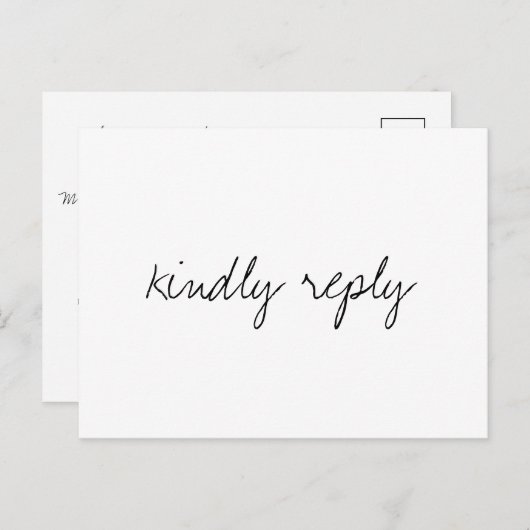 Moderne, einfache UAWG Postkarte (Vorne/Hinten)