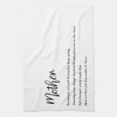 Moderne, einfache und beste Mutter je Bestes Schön Geschirrtuch (Vertikal)
