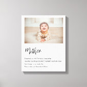 Moderne, einfache und beste Mutter je Bestes Schön Leinwanddruck (Vorderseite)