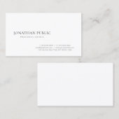Moderne, einfache und designte Elegant-Template-Tr Visitenkarte (Vorne/Hinten)