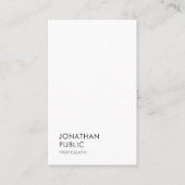 Moderne, einfache und elegante Berufliche Vorlage Visitenkarte (Vorderseite)