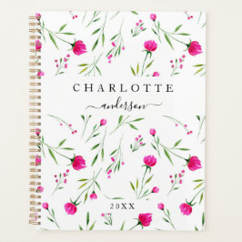 Moderne, einfache und elegante Blume Planer